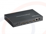 Mini konwerter enkoder do sieci IP 4 kanałów sygnałów HDMI Full HD HDCP HLS