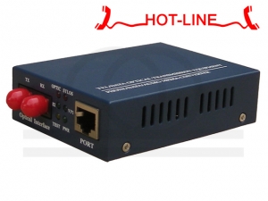 Konwerter 1 analogowej linii telefonicznej HOT LINE na światłowód RF-TES-POTS-HOTLINE-1FXS-ECONO