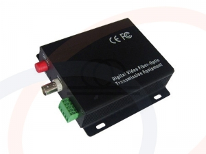 Optyczny wideo konwerter - nadajnik światłowodowy AHD 1 kanał wideo - RF-AHD-1V
