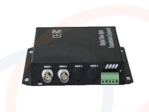 Optyczny wideo konwerter - nadajnik światłowodowy HDTVI 2 kanały wideo - RF-VCh20s-TVI-2V-T/RF