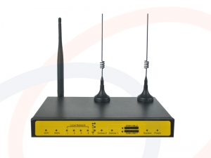 Przemysłowy router IP LTE/3G/WCDMA/HSPA, double SIM, 4x LAN, WiFi, 1x RS232/RS485/RS422 - RF-R469W