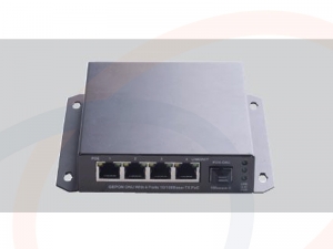 Switch 4 portów PoE Fast Ethernet 1 port uplink optyczny EPON ONU - RF-SW-4FE-POE-EPON-4027-HS