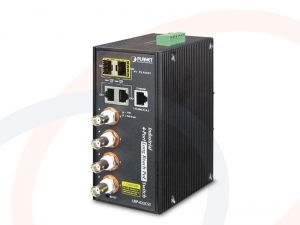 Switch zarządzalny Planet EoC oraz Power over Coax 4 portów Gigabit Eth, 2 porty RJ45, 2 porty SFP - LRP-422CS