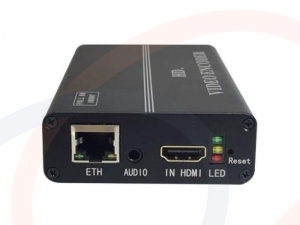 Enkoder do sieci IP sygnałów HDMI kodowaniem MPEG-4 AVC H.264, RTSP pass - RF-MINI-ENCO-HDMI-1018Hp-COL