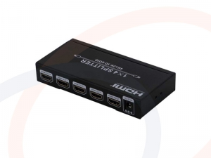 Splitter, rozdzielacz HDMI 1x4, 1 wejście na 4 wyjścia HDMI - RF-HDMI-SPL-4K-1004-1x4-BHD