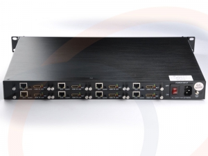 Mini konwerter enkoder do sieci IP 8 kanałów sygnałów HDMI Full HD HDCP kodowanie H.265 - RF-ENCO-8xHDMI-898-DTN-Tx