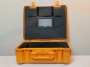 Widok walizki w wersji pomarańczowej, wyświetlacz LCD, 7 calowy monitor - RF-ZKM-167DKCJN