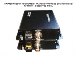 Światłowodowy konwerter 1 kanału cyfrowego sygnału HD-SDI