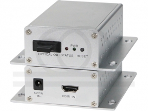 Światłowodowy konwerter sygnału HDMI RF-HDMI-11EXT-SM-T/R