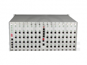 Konwerter 16-256 analogowych linii telefonicznych na światłowód RF-TES-POTS-256FXS/FXO-4ETH-4DATA-nE1