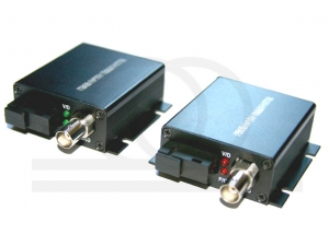 Mini konwerter światłowodowy wideo, 1-kanałowy + dane RS RF-V20-1V1D-HNG