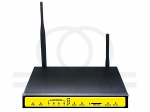 Przemysłowy router IP LTE/3G/WCDMA/HSPA, 4 porty LAN, WiFi, 1 port RS232 - RF-R438W