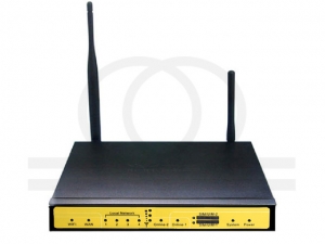 Przemysłowy router IP LTE/3G/WCDMA/HSPA, dual SIM, 4 x LAN, WiFi, 1 x RS232 - RF-R238W