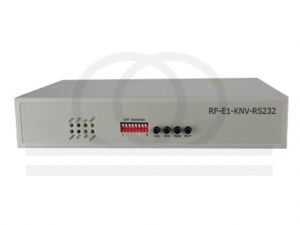 Konwerter sygnałów szeregowych RS232 na sygnał E1 - RF-E1-KNV-RS232