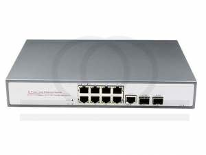 Switch 8 portów PoE Fast Ethernet + 1 GE SFP Combo + 1 SFP up link GE RF-SW-08FE-1COMBO-1SFP-POE-MEB