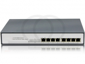 Switch 8 portów PoE 10/100/1000M Gigabit Ethernet z 4 portami PoE RF-SW-4+4GE-POE-MEB