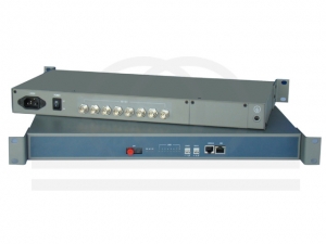 Światłowodowy konwerter 8 kanałów HD-SDI z wbudowanym audio - RF-8V-1D-HD-SDI-MNG-T/R