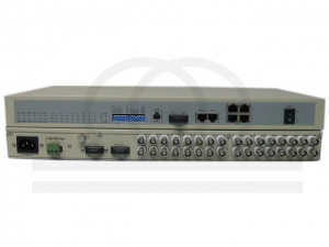 Konwerter multiplekser światłowodowy 16 linii E1, 3 kanałów Fast Ethernet, 1 kanału opt. i RS232
