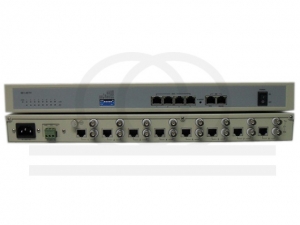 Konwerter sygnałów E1 na Eth, most Ethernet przez E1 8x E1 4x ETH zarządzalny GUI NMS GFP/VCAT/LCAS