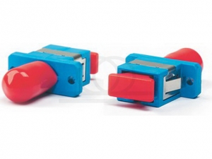 ST-SC Adapter, SM, Plastic Case