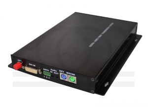 Światłowodowy konwerter sygnału DVI + audio + RS232 + PS2 - RF-DVI-1136