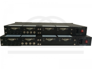 Światłowodowy konwerter 4 kanałów sygnału DVI + audio na 4 światłowody - RF-4DVI-4FO-91