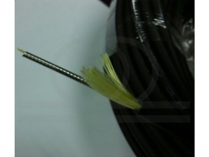 Kabel światłowodowy, optyczny zbrojony wodoodporny 4.5mm dwuwłóknowy FTTH