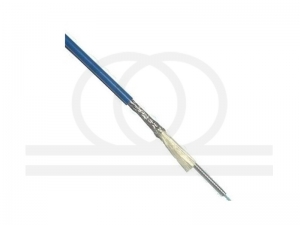 Kabel światłowodowy, optyczny 1-włóknowy zbrojony z dodatkowym stalowym oplotem dla FTTH