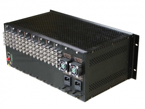 Światłowodowy konwerter video, światłowodowy odbiornik i nadajnik RF-64v, 64 kanały video + RS-485, komplet TX/RX