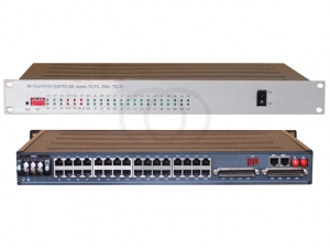 Konwerter 30 analogowych linii telefonicznej na światłowód RF-TES-POTS-FXS/FXO-SM, duplex, SC/PC, 20