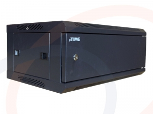 Szafa 19 wisząca 4U 400mm ipTIME drzwi metalowe czarna ( IP-SW4U400BK )