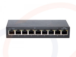 Switch 8 portów PoE Fast Ethernet + 1 up link Fast Ethernet - RF-SW-09FE-POE-3OD
