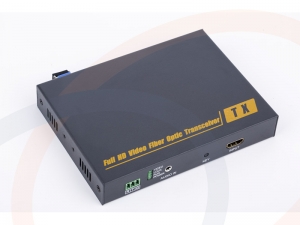Światłowodowy konwerter sygnału HDMI z funkcją KVM (2 porty USB) i portem RS232 - RF-HDMI-KVM109HFT-PNW-T/R