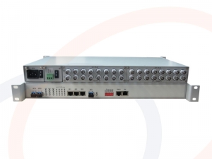 Światłowodowy konwerter 16 linii E1, 4 portów Gigabit Ethernet - RF-16E1-2FO-4GE-WN