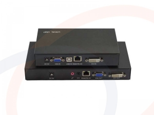 Nadajnik transmisji przez skrętkę UTP sygnałów grafiki komputerowej DVI + USB i audio