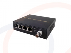 Nadajnik / odbiornik do transmisji sygnałów sieci Ethernet po kablu koncentrycznym, 1.5km, EoC - RF-EOC-4100-T/R