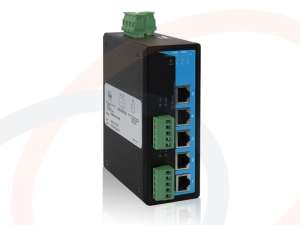 Switch przemysłowy zarządzalny 100 Mb/s DIN, 5x10/100M Fast Ethernet + 2x RS485/RS422 - RF-SW-MNG-05FE-2RS485/422-3OD