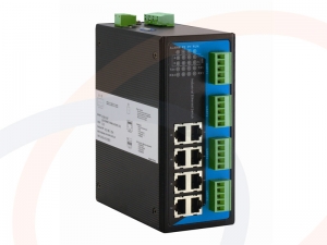 Switch przemysłowy zarządzalny 100 Mb/s DIN, 8x10/100M Fast Ethernet + 4x RS485/RS422 - RF-SW-MNG-08FE-4RS485/422-3OD
