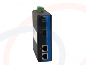 Media konwerter 1Gb/s szyna DIN, SM, SFP 1000M Gigabit Ethernet 2x RJ45 - RF-IMC-DIN-1000M-2RJ45-SFP-IP40-12VDC