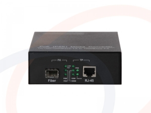 Media konwerter SFP z zasilaniem PoE 15.4W lub 25W 10/100M Fast Ethernet - RF-KM-SFP-100M-POE-FRD