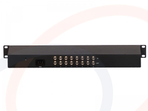 Wersja z zasilaniem DC 48V - Konwerter 2 linii E1 na Ethernet, TDM over IP, E1 over IP z portem optycznym - RF-KNV-2E1-1FO-TDMoIP-SPC