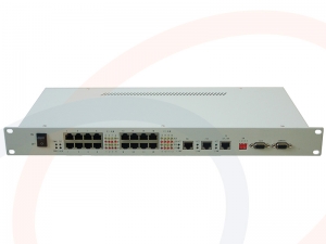 Konwerter 16 linii E1 na 100M Fast Ethernet, TDM over IP, E1 over IP - RF-KNV-16E1-TDMoIP-RC