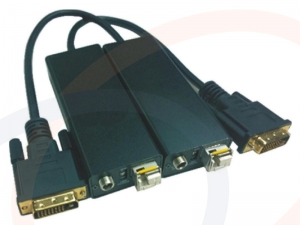 Mini konwerter światłowodowy DVI 10km przez światłowód jednomodowy i wielomodowy - RF-DVI-MINI10K-SFP-ACT-T/R