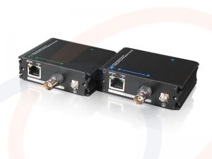 Nadajnik i odbiornik do transmisji sygnałów sieci Ethernet po kablu koncentrycznym, 400m, EoC - RF-EOC-7301EP-T/R