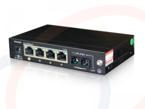 Switch przemysłowy 100M Ethernet 4 porty RJ54, 1 port optyczny uplink 100M SC - RF-SW-100M-SW04-FX