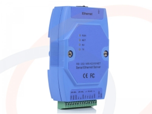Konwerter 1 portu danych szeregowych RS-232/RS-485/RS-422 na sieć Ethernet - RF-CNV-1xRS-232/RS-485/RS-422-ETH-MW