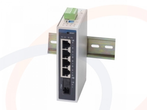 Media konwerter przemysłowy na szynę DIN 4 porty RJ45 10/100M Fast Ethernet - RF-IMC-4RJ45-100M-DIN-HS