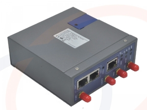 Przemysłowy pięciozakresowy router IP dual SIM 4G/LTE+RS232+I/O OpenWRT - RF-R22L-4G-LTE-DUALSIM-RS232-I/O
