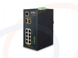 Switch zarządzalny przemysłowy PLANET 8 portów Gigabit Ethernet z 4 portami PoE+ i 2 portami SFP - IGS-4215-4P4T2S