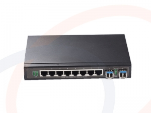 Switch przemysłowy zarządzalny 1000M Ethernet 8 portów RJ45, 2 porty SFP 1000M - RF-SW8xRJ45-1000M-2xSFP-1000M-MNG-HS
